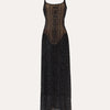 women's maxi lace dress with low back