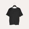 semi-sheer cotton knitted tee with crew-neck