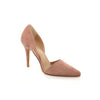 pink suede stiletto heels