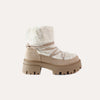 furry mountain boots with chunky sole