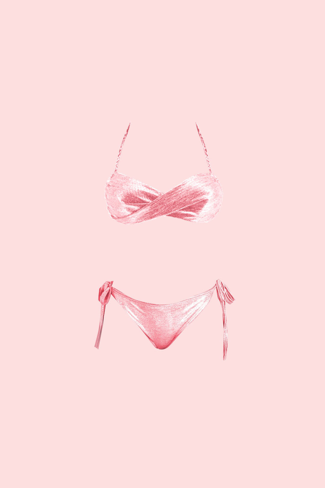 pink shimmer barbie bikini