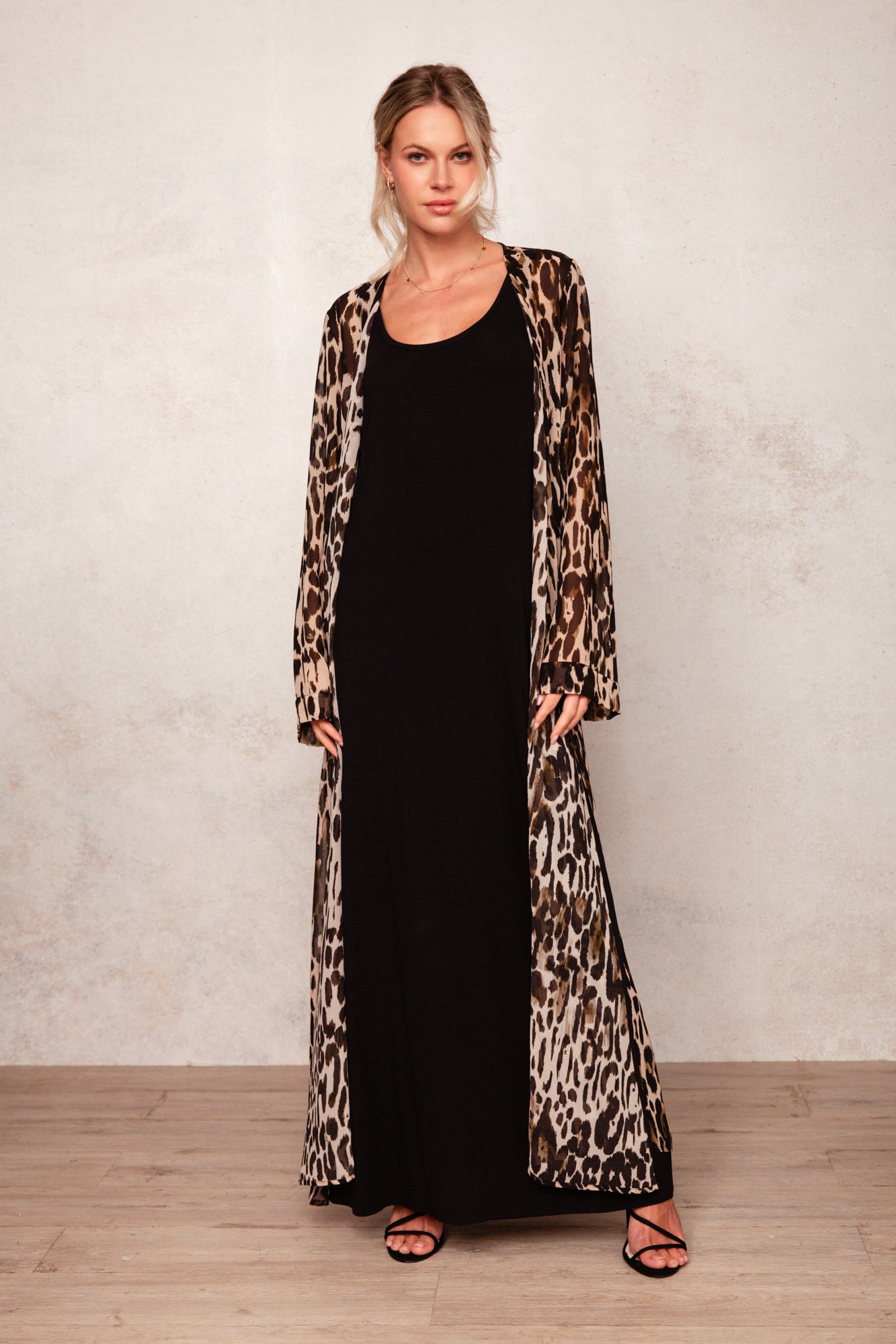 Leopard on sale kimono cardigan