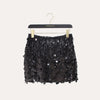 paillette sequin mini party skirt with tassel fringe