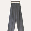 soft wool touch tailored mid-rise trousers