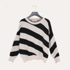 women's knitted jumper with stripes
