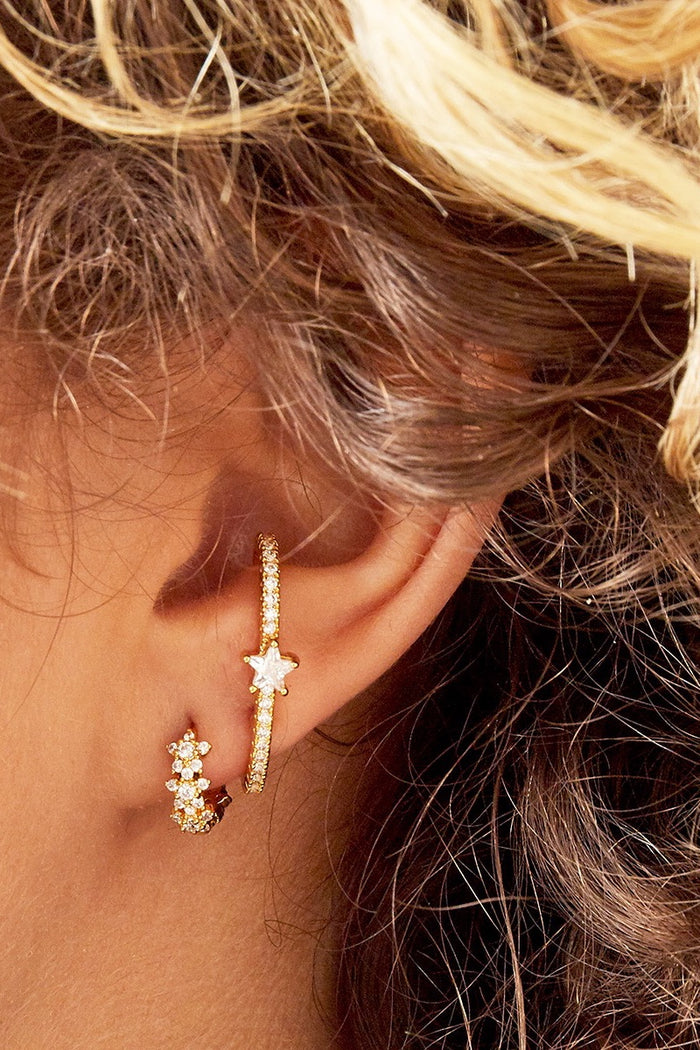 Diamanté earring cuff