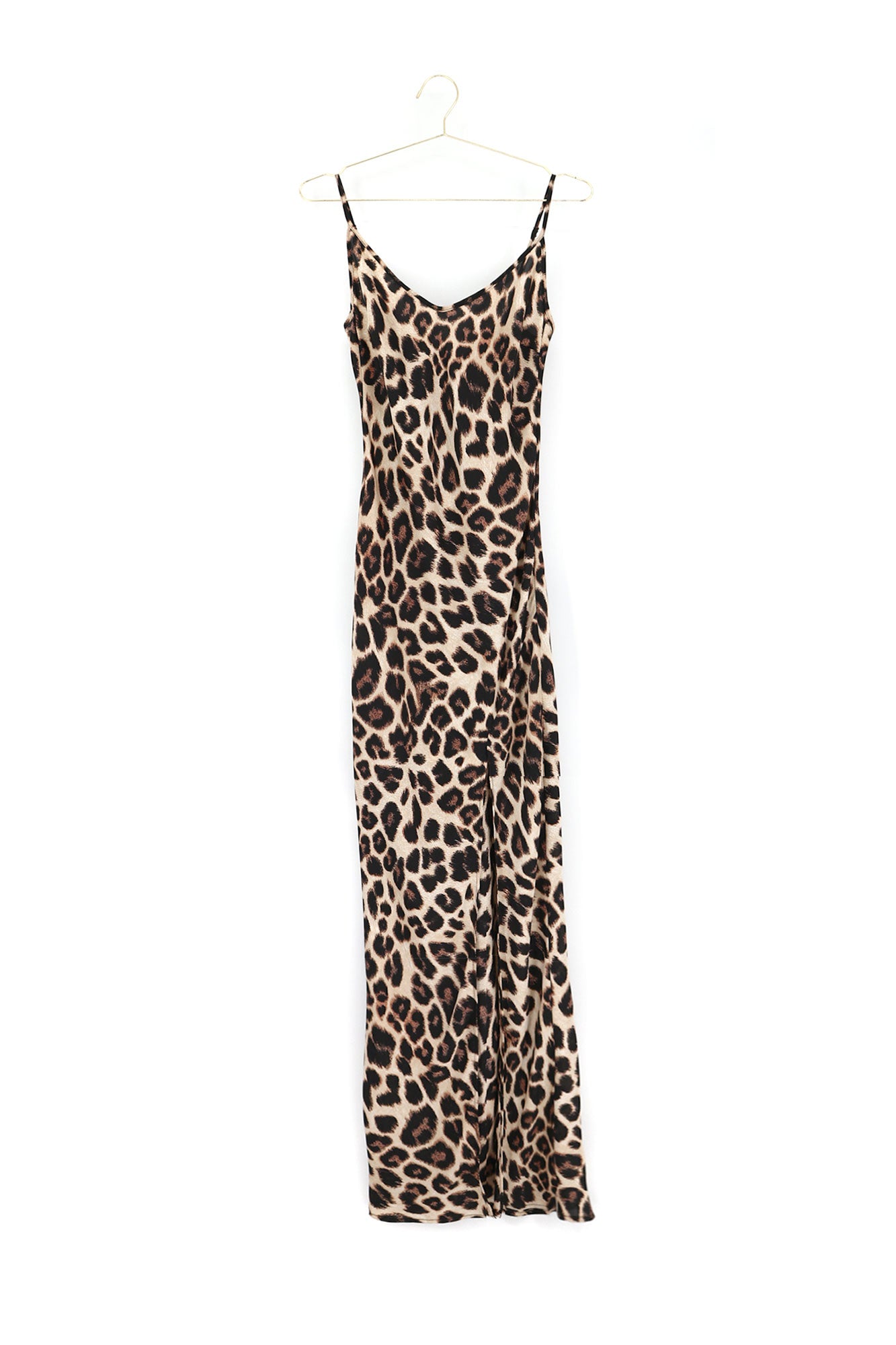 Leopard maxi cheap slip dress