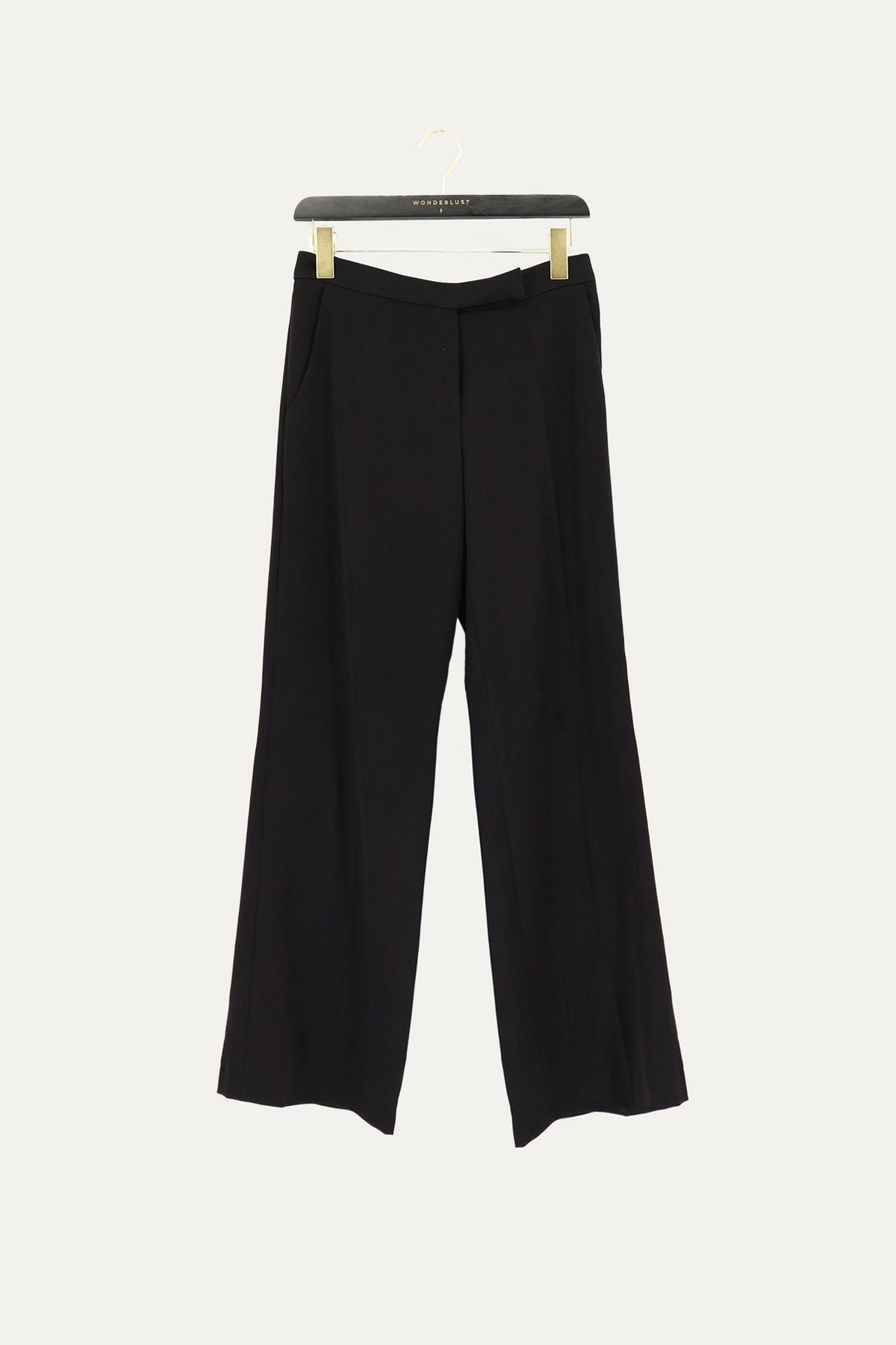 wide leg tailored suit trousers